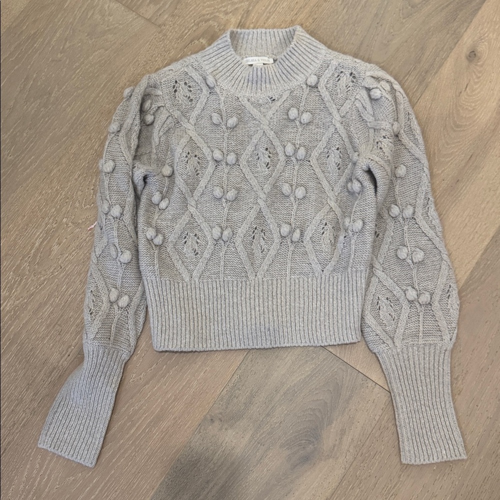 Chelsea & Violet Cream Knit Sweater